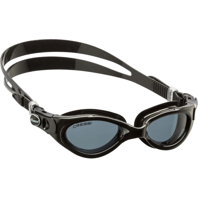 Cressi Flash Lady Swimming Goggles Black Smoked Lens