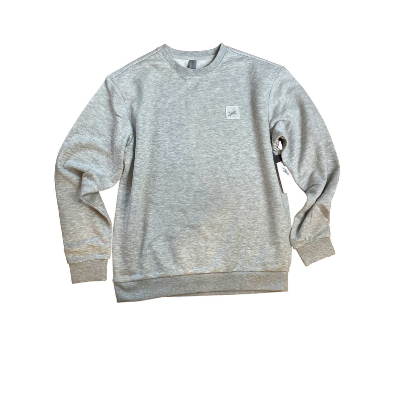 Saltwater Edge Point Crewneck Gray S