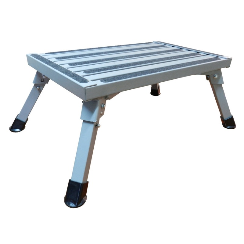 Supex Aluminium Folding Caravan Step Black
