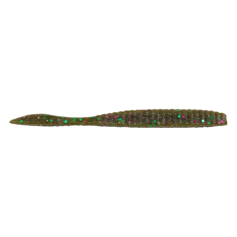Berkley Maxscent Flat Worm Green Pumpkin Party 3.6″ 10pk