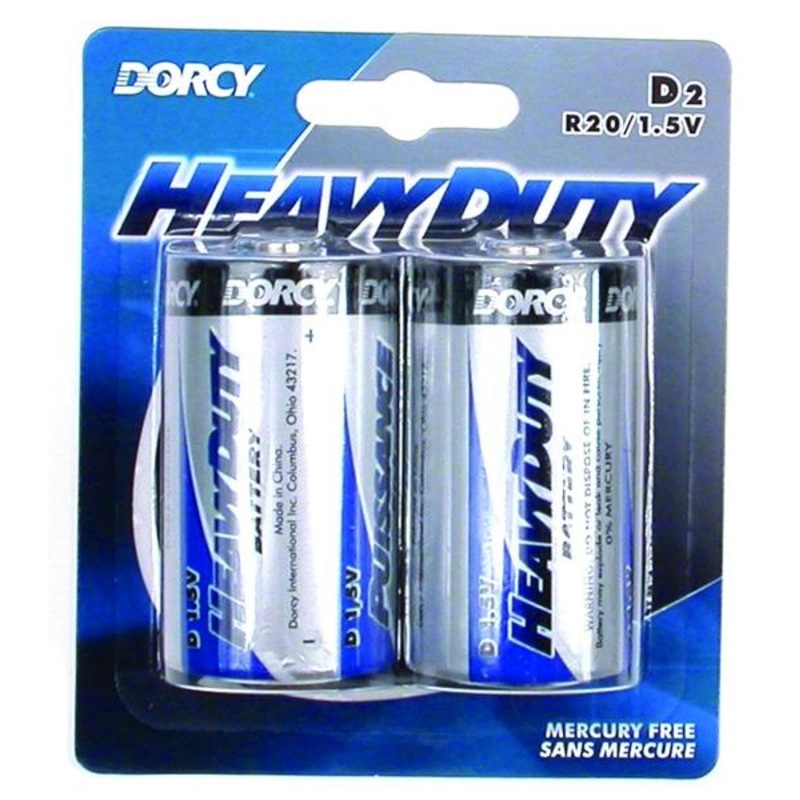Dorcy Alkaline Batteries Heavy Duty D-Cell
