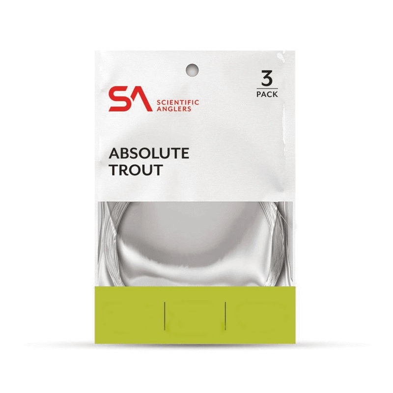 Scientific Anglers Absolute Trout Leader – 3 Pack 3X 9.0LB