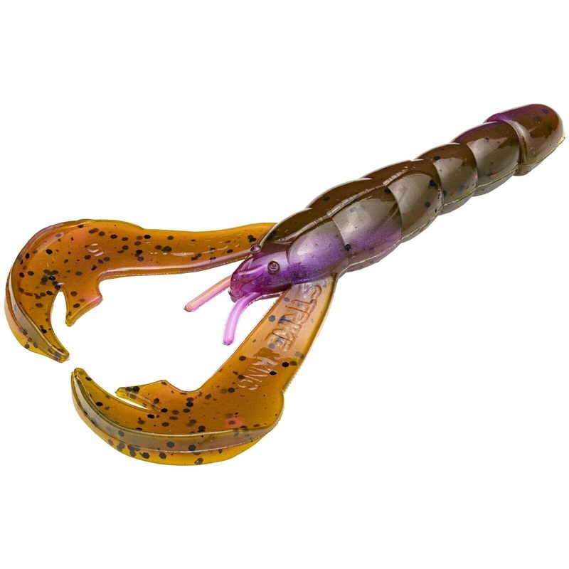 Strike King Rage 4” Craw Green Pkn Purple Swirl 7Pk