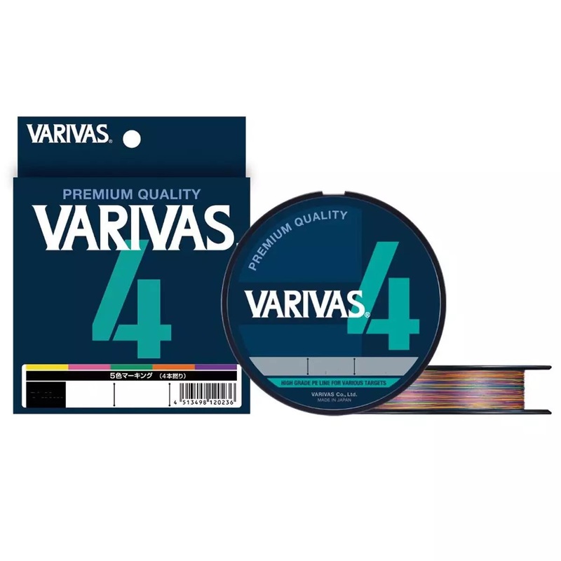 VARIVAS PE Line Multi Color X4 300m #3.0/19.47kg/0.285mm
