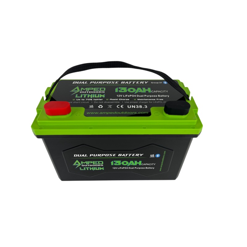 130Ah Dual Purpose Lithium Battery (Cranking) 12.8V – Bluetooth – IP67 Waterproof – Heated