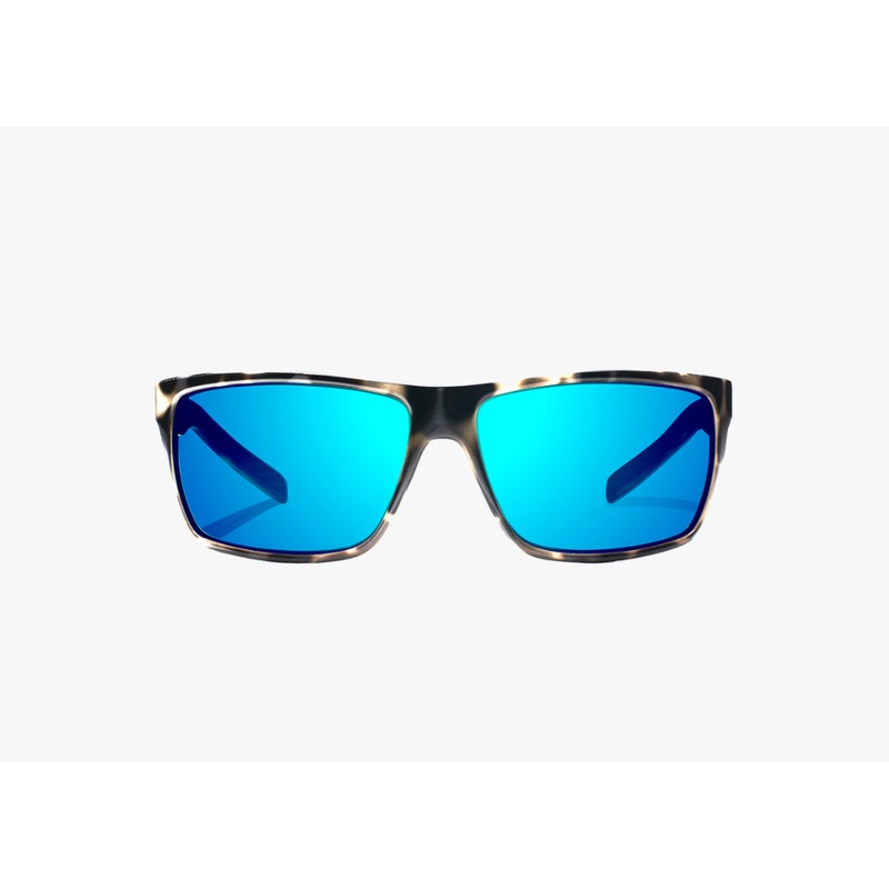 Bajio Sigs Sunglasses Ivory Tortoise Gloss (Blue Mirror Glass)