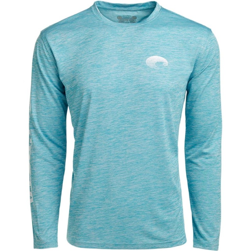 Costa Long Sleeve Technical Crew Catonic Tees Red Small