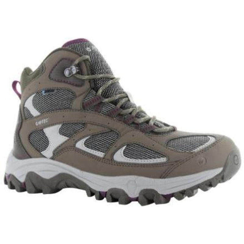 Hi Tec Lima Sport II Mid Womens US11 Taupe Warm Grey Grape Wine
