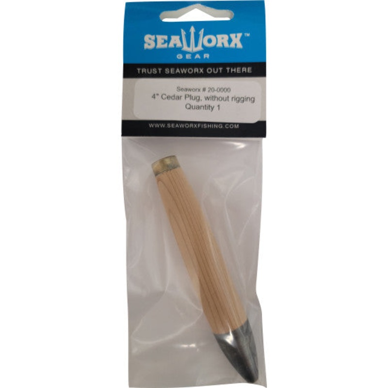 SEAWORX Cedar Plug without Rigging 4″