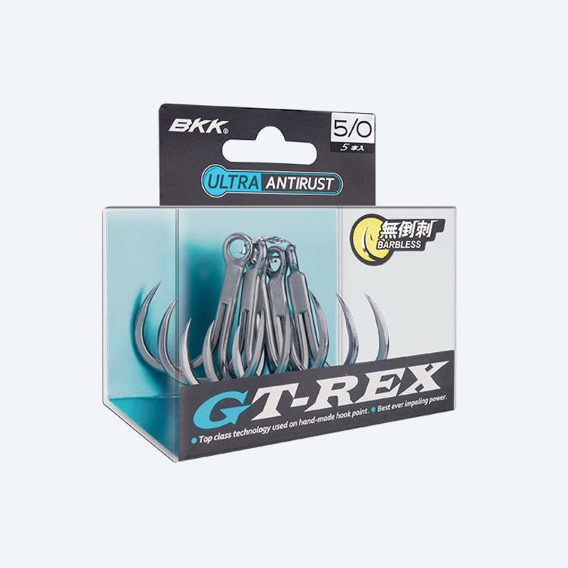 BKK GT-REX BL Treble Hooks #5/0 (5 pcs)