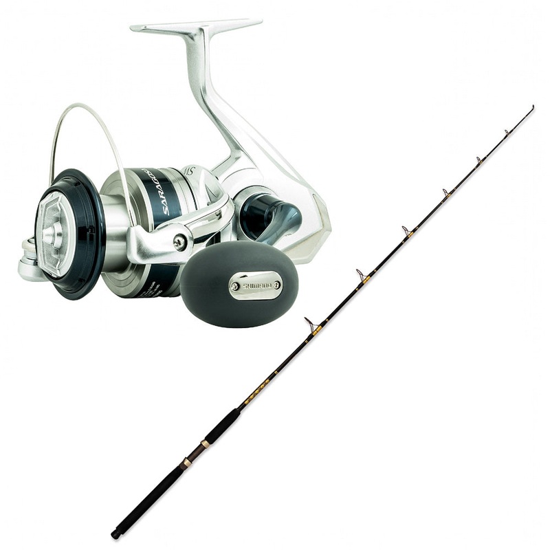 Shimano Saragosa SW A 5000XG and CHAOS SPC 15-30 6FT6IN Composite Gold Rod Combo