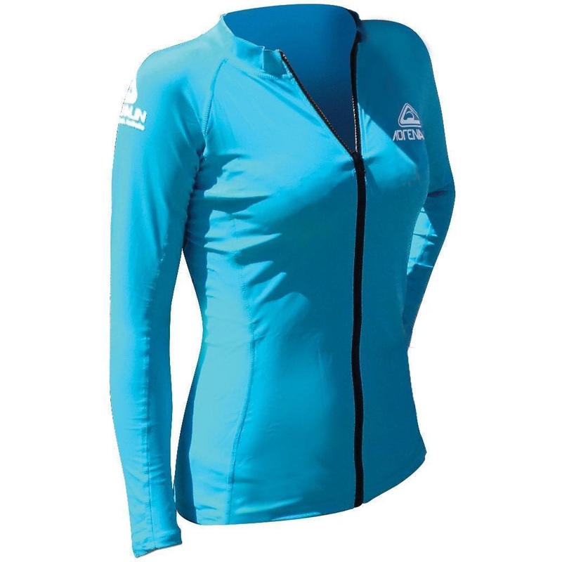 Adrenalin Ladies Zippered Rash Vest Beach Swimming Shirt – Aqua 10