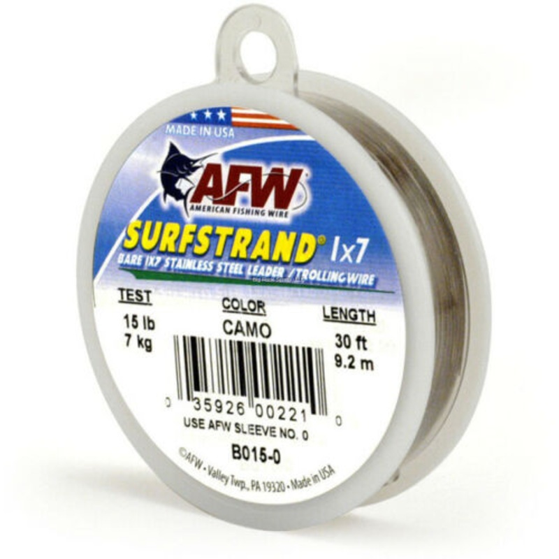 Bas de Ligne Acier AFW Surfstrand 17 – 1525m 10lb/4.5kg