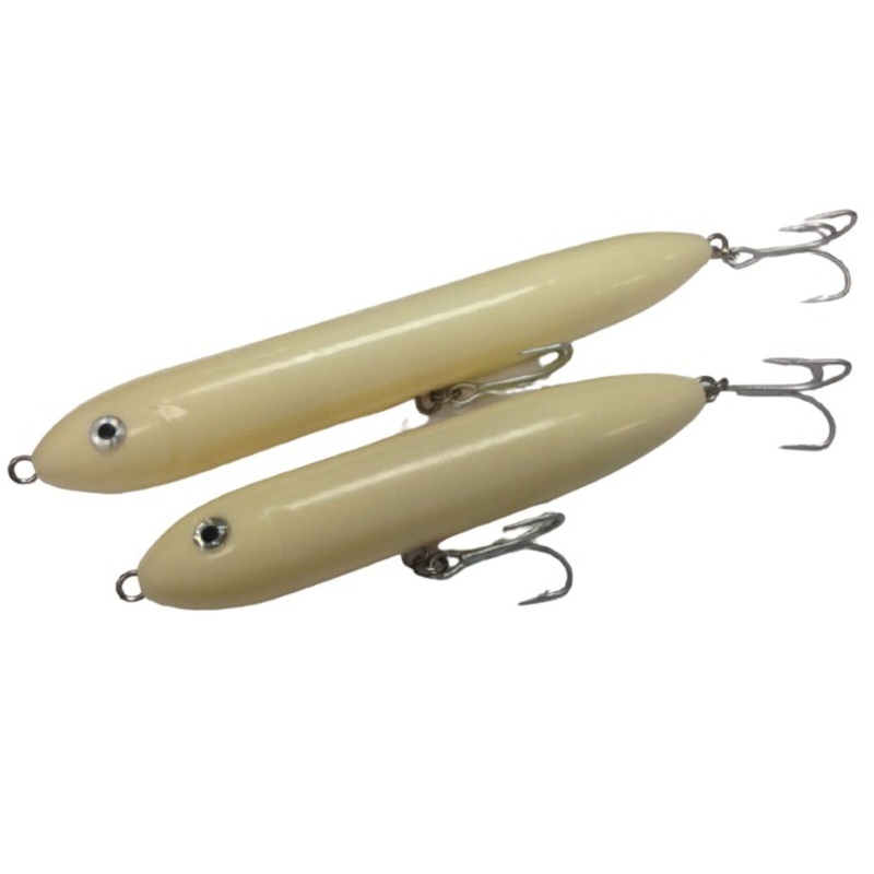 Drifter Tackle Saltwater Lil’ Doc Topwater Lures (7in) Bone 7 in