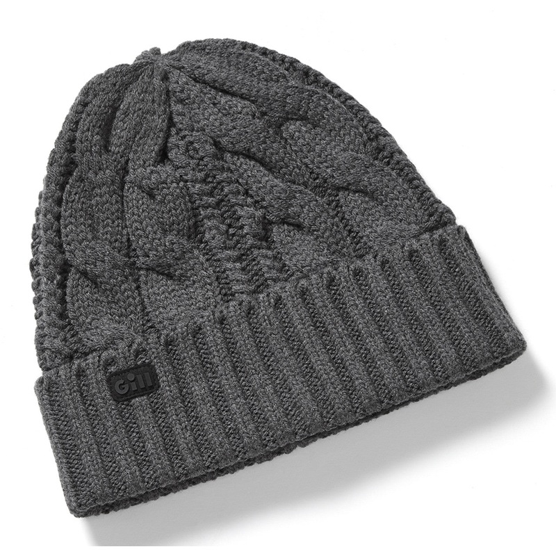 GILL Cable Knit Beanie – One Size Black