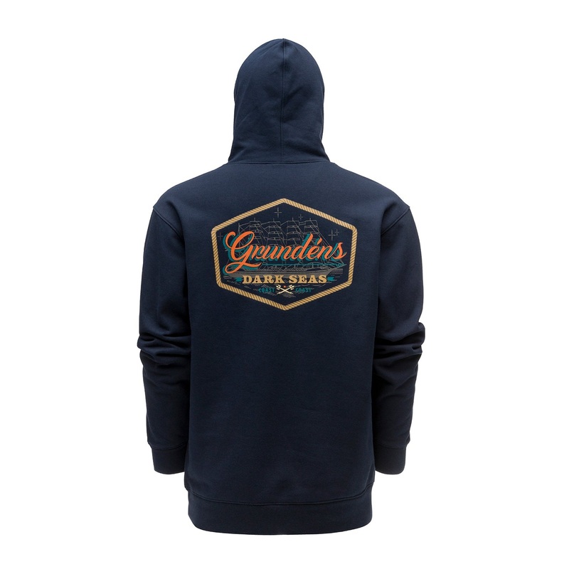 Grundens Dark Seas X Grundens Watercraft Hoodie Dark Navy M