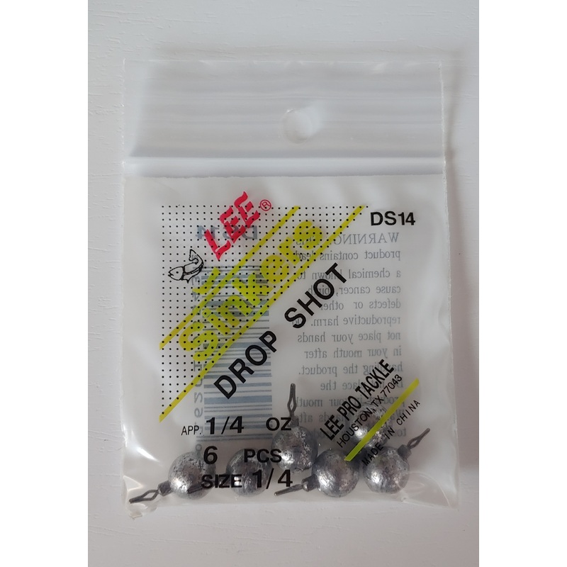 Lee Sinkers Drop Shot Weights 3/16oz (6ct)