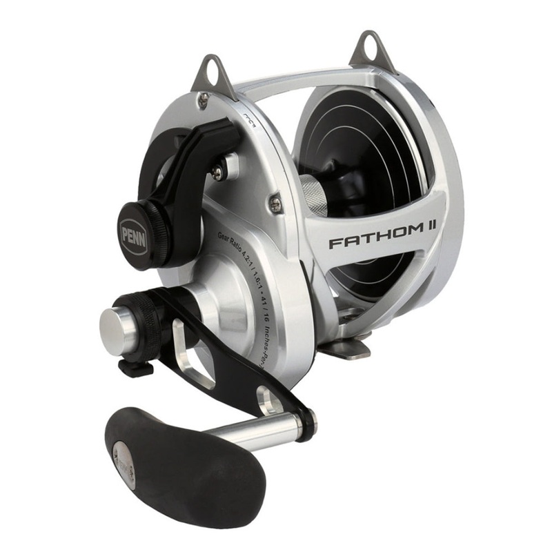 Penn Fathom II Lever Drag 2 Speed Overhead Reel 10