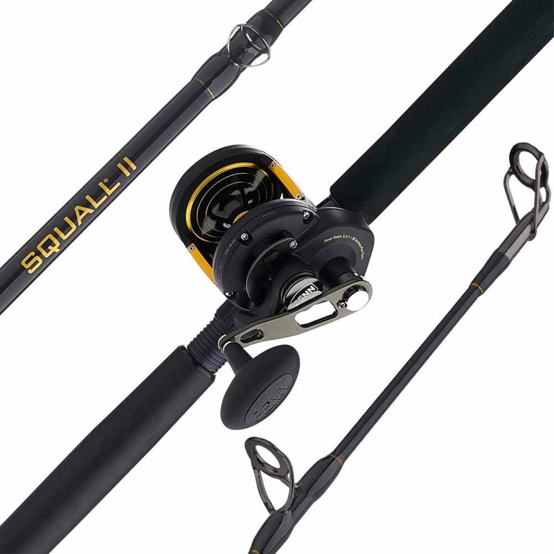 Penn Squall II Lever Drag Combo 30LD1530C70LB
