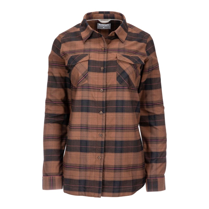 Simms Women’s Sunrise Tunic Mocha Plaid XS