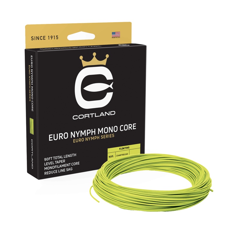 Cortland Hi-Vis Euro Nymph Mono Core CHARTREUSE .022 – LEVEL