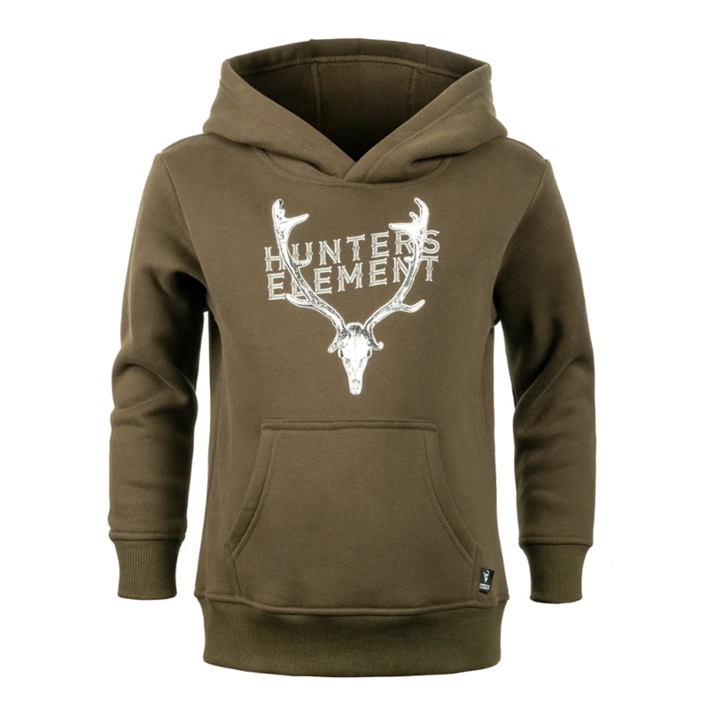 Hunters Element Kids Fallow Skull Hoodie KHAKI 10