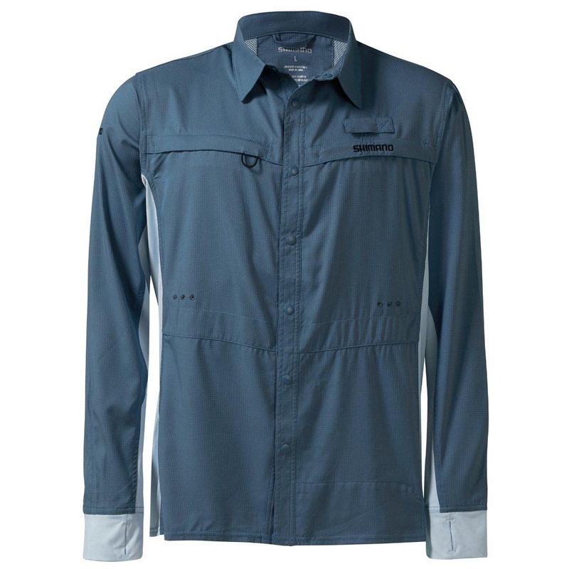 Shimano Pro Stretch Vented Shirt Medium Navy