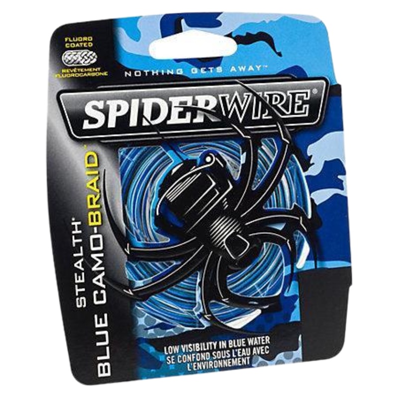 SpiderWire Stealth Blue Camo Braid – 200yd 10LB