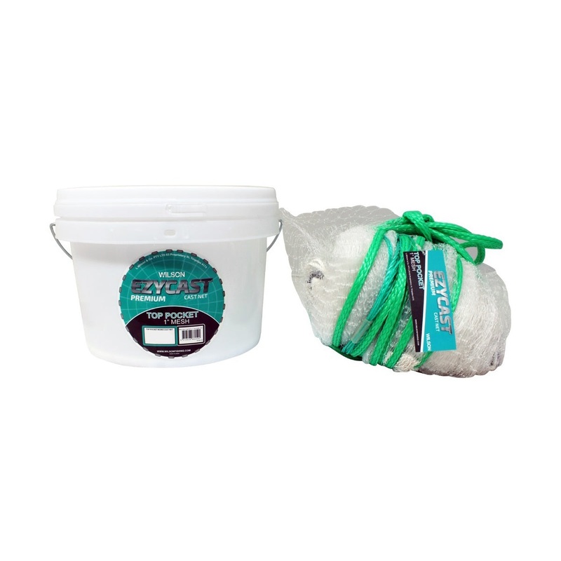 Wilson Ezycast Top Pocket 1 inch mesh Cast Net 10ft