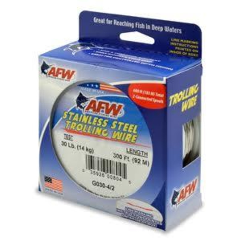 AFW Stainless Steel Wire 2x100yd Spools 030# 0200yd