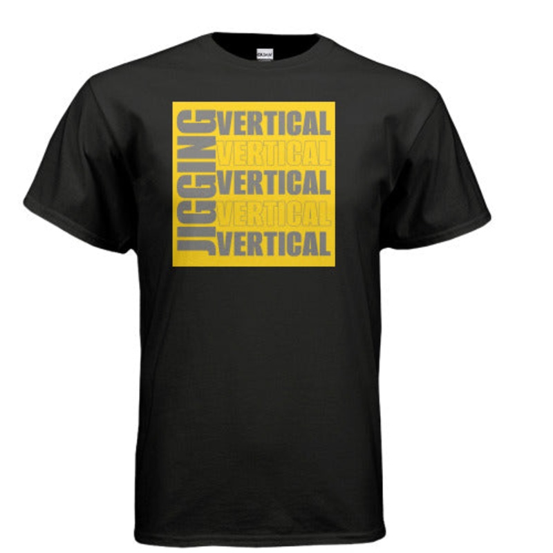 Cotton T-Shirt – The Fisherman’s Hut – TFH VERTICAL JIGGING Short Sleeve Cotton T-Shirt BLACK L