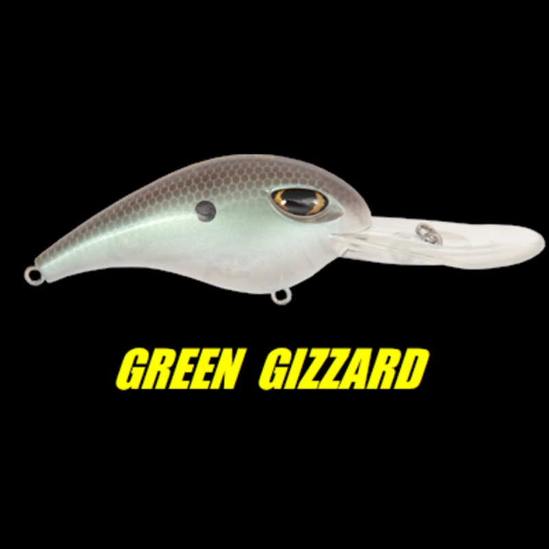 Ducket Fishing BD 6 Deep Diving Crankbait Green Gizzard Shad