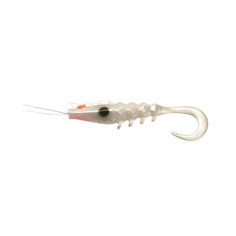 Squidgy Pro Prawn Wriggler Tail 110mm Soft Plastic Lure Black Gold