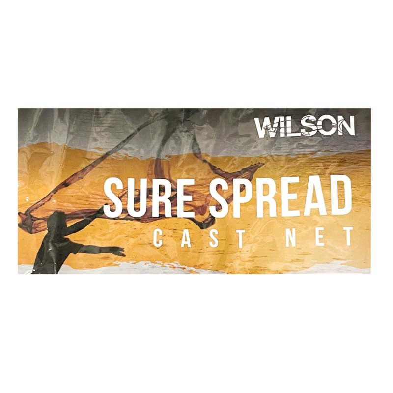 Wilson Sure Spread Cast Net 6 Foot One Inch Mesh clear