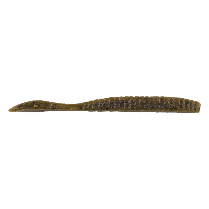 Berkley Maxscent Flat Worm Green Pumpkin 3.6″ 10pk