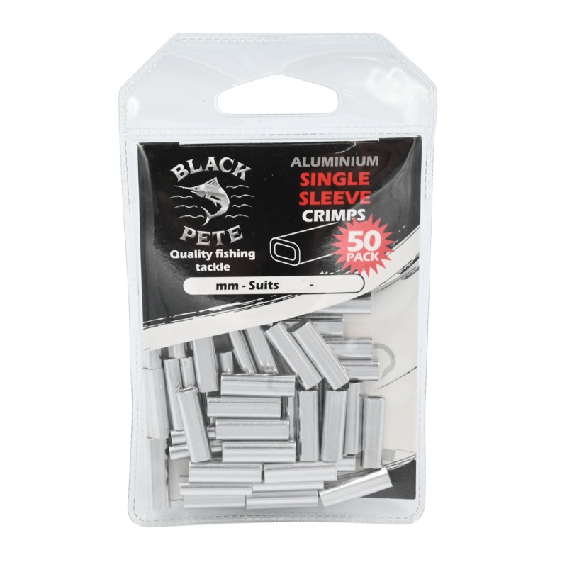 Black Pete Aluminium Sleeves Crimps 0.7mm