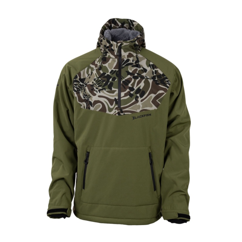 Blackfish Gale Soft-Shell Pullover Prym1 Woods/Mayfly Small