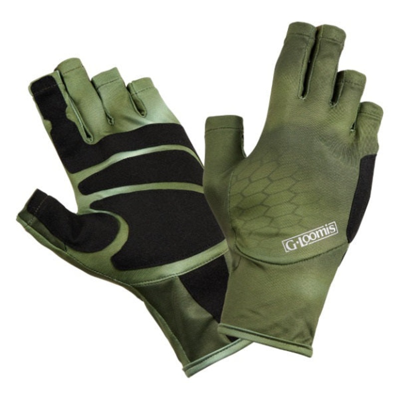 G Loomis Ultra Protect Sungloves Moss Camo Large