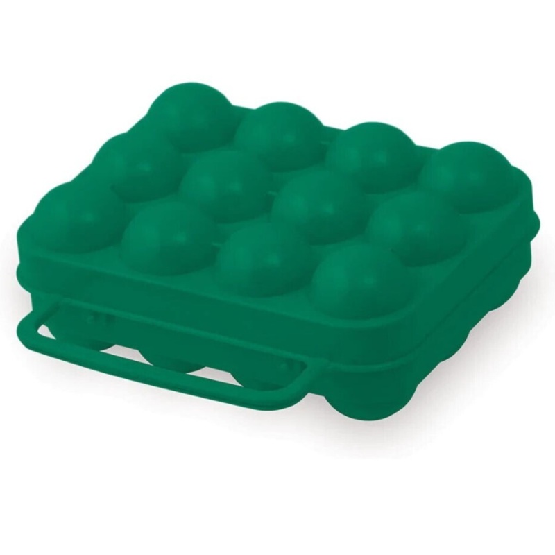 Kookaburra Plastic Egg Carrier 12 Pack GREEN