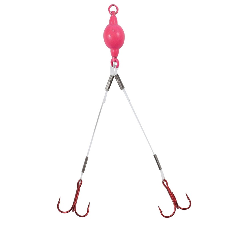 Northland Mini Predator Rig Weighted Mono #8 Red