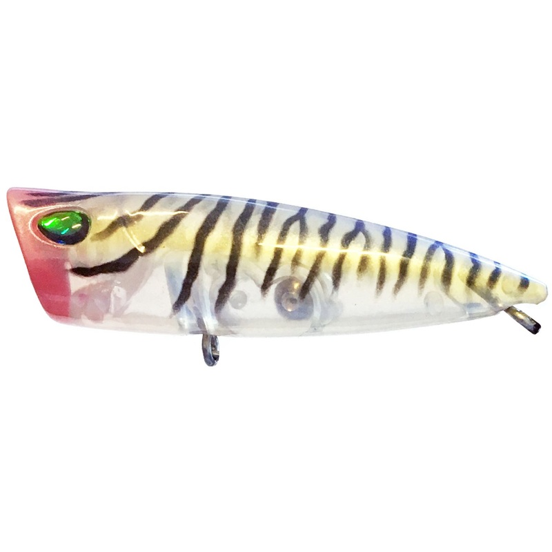 Palms Turn Pop 50 Surface Popper Lure Black Bar Prawn