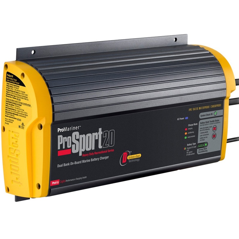 Pro Sport 20 Amp Dual Bank Battery Charger – 114594