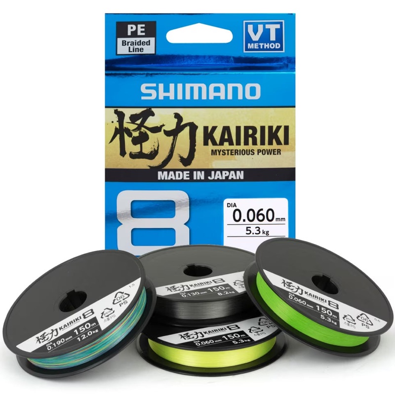 Shimano Kairiki PE8+ Braid 150m PE 0.6 (6lb)