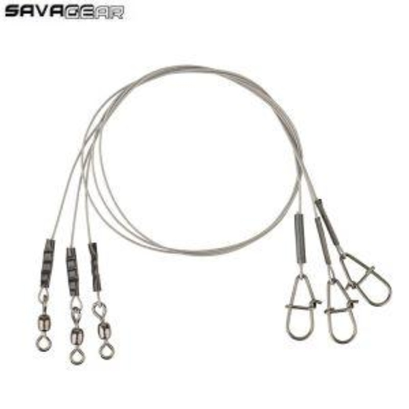 Bas De Ligne SAVAGE GEAR Regenerator Pike Trace – 3pc 1.0mm 25kg 60cm – 3pcs