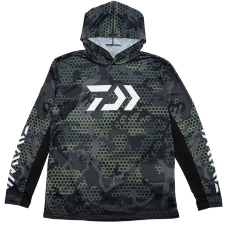 Daiwa Hex Hooded Jersey Green ST-30021E S