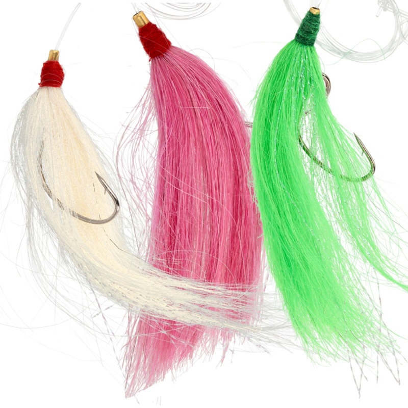 Lazer Sharp Fluke Hi-Lo Single Hair Rig White