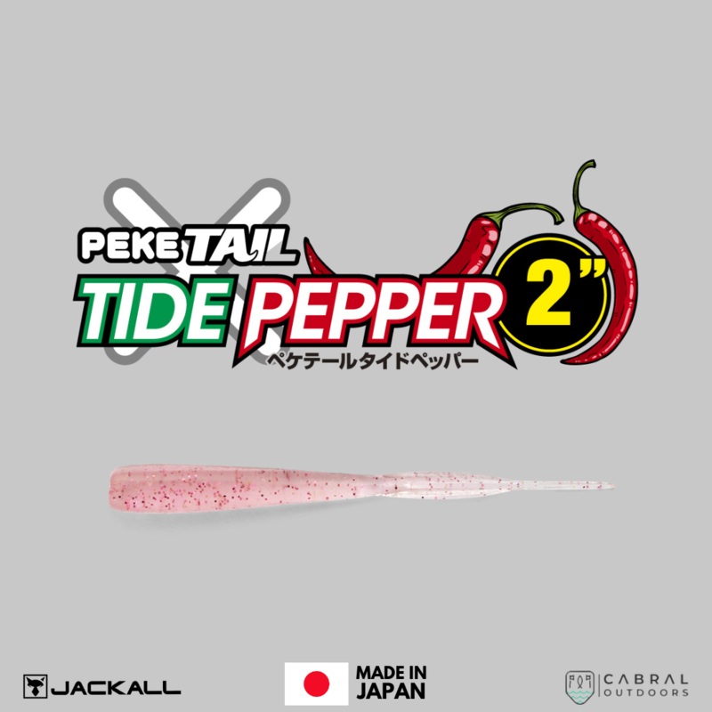 Jackall Peke Tail Tide Pepper Soft Bait | 2inch | 10pcs Glow Chart