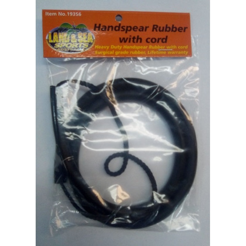 Land and Sea Handspear Replacement Rubber 1 PCE BLACK