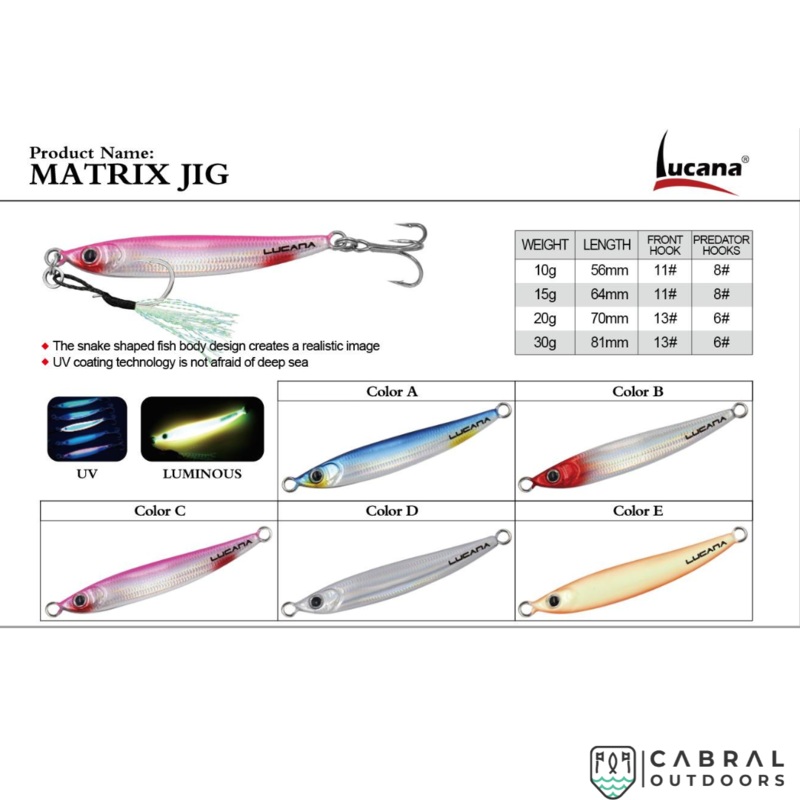 Lucana Matrix Jig | 10g-30g 10g Blue(A)
