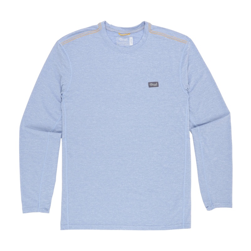Marsh Wear High Noon Performance Crew Riviera Heather Medium